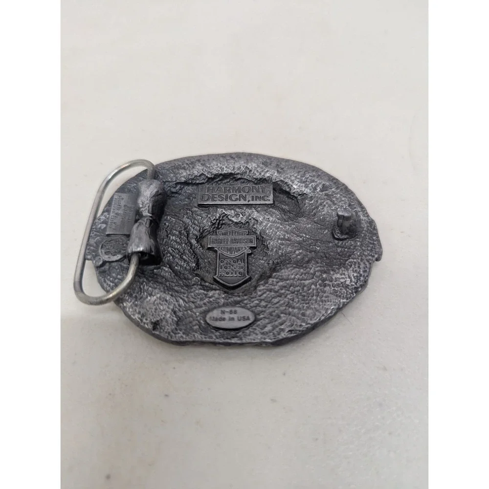 Vtg 1991 Harley-Davidson Belt Buckle Official Licensed Siskiyou N-88 Eagle USA